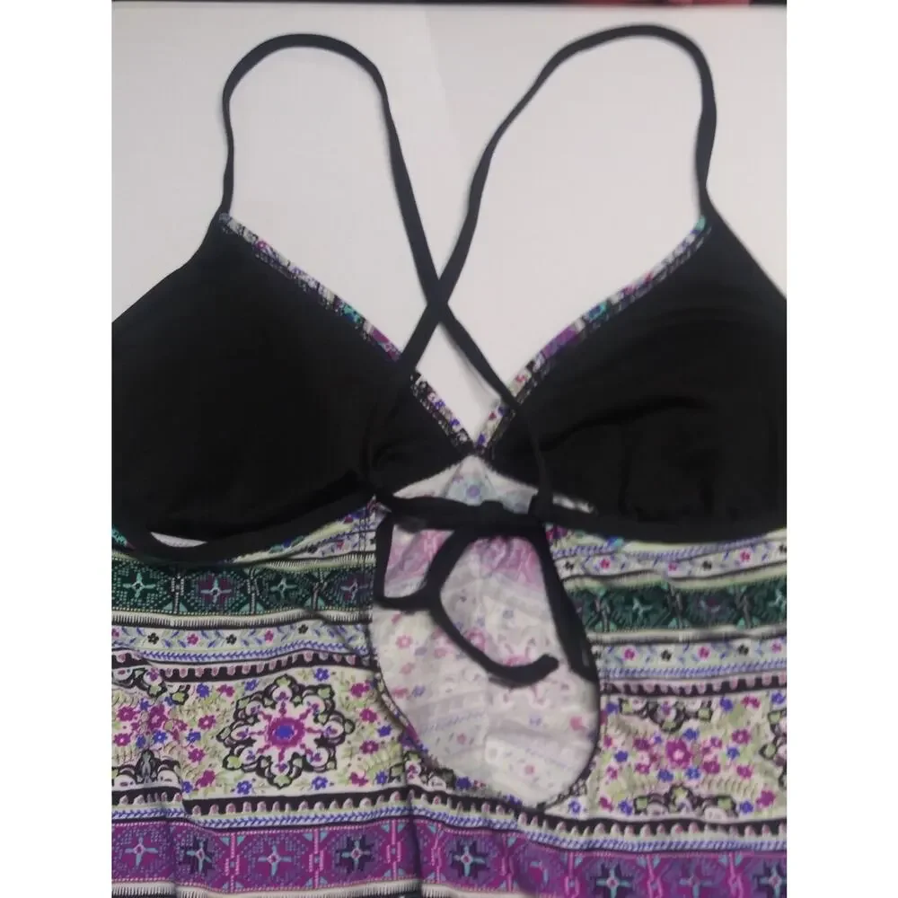 N By Next Racer Back Swim Dress Beach Vacation Tie Back Size L